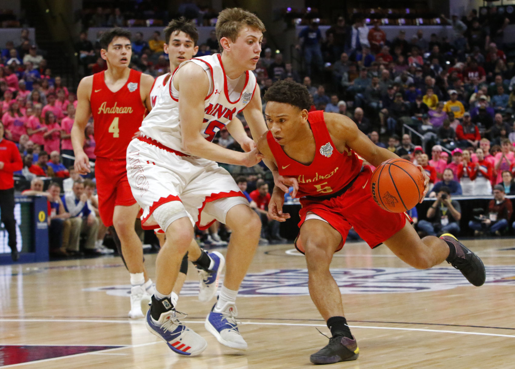 Boys basketball Class 2A state final - Andrean vs. Linton-Stockton